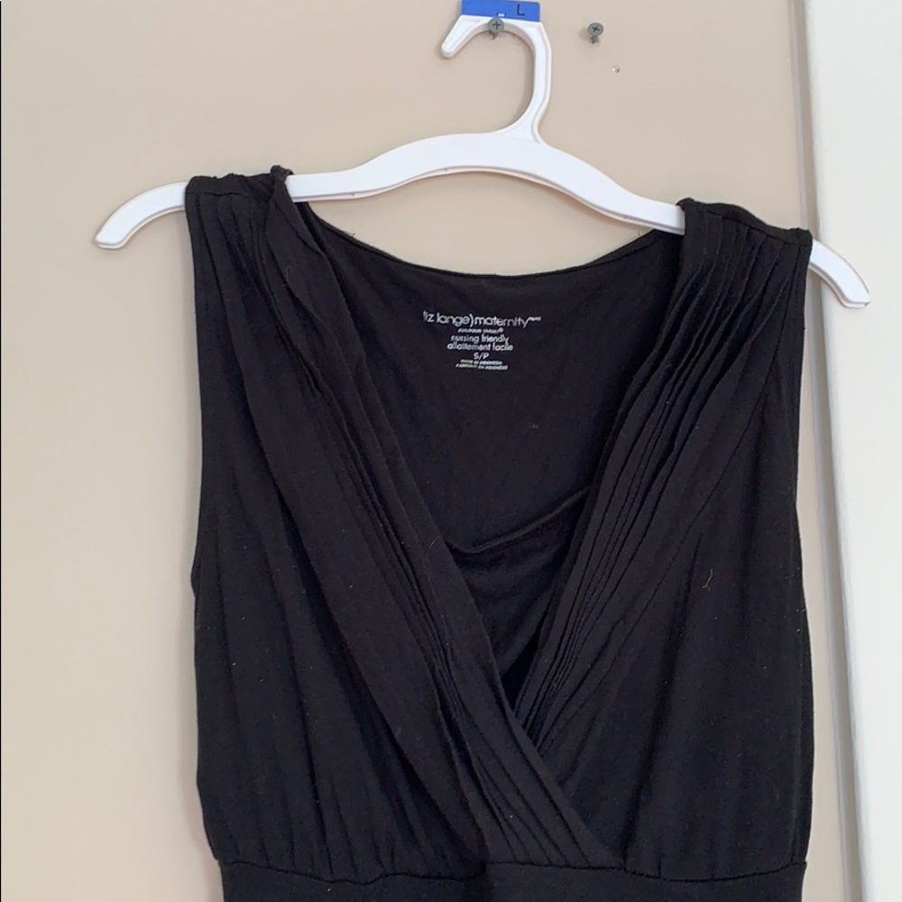Maternity LBD nursing friendly little black dress